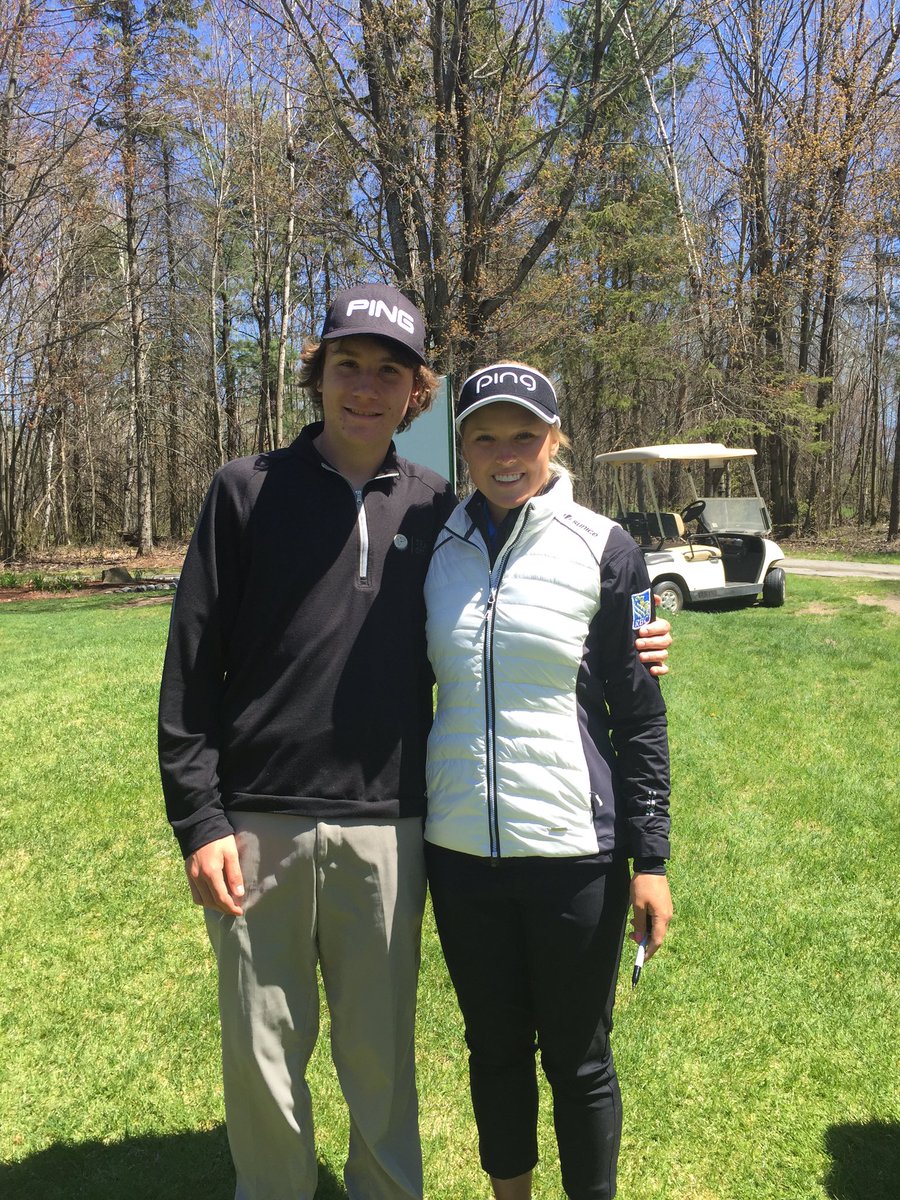 Cam_Golf2's tweet photo. Thanks @Kevinhaime @lisahaime @BrookeHenderson for a great day of volunteering at @Eaglecreekgc @ClubLink @PingTour https://t.co/vbSqPWV0Hg