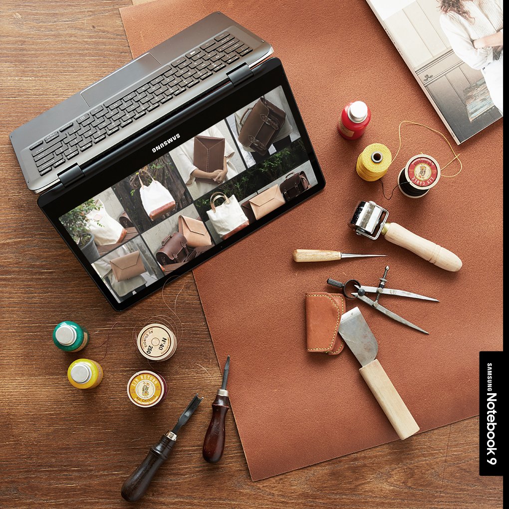 SamsungNotebook's tweet photo. Let the #Book9Spin show you new possibilities as you do your handiwork. #design #tentmode #SamsungNotebook https://t.co/li6bjyXSAc