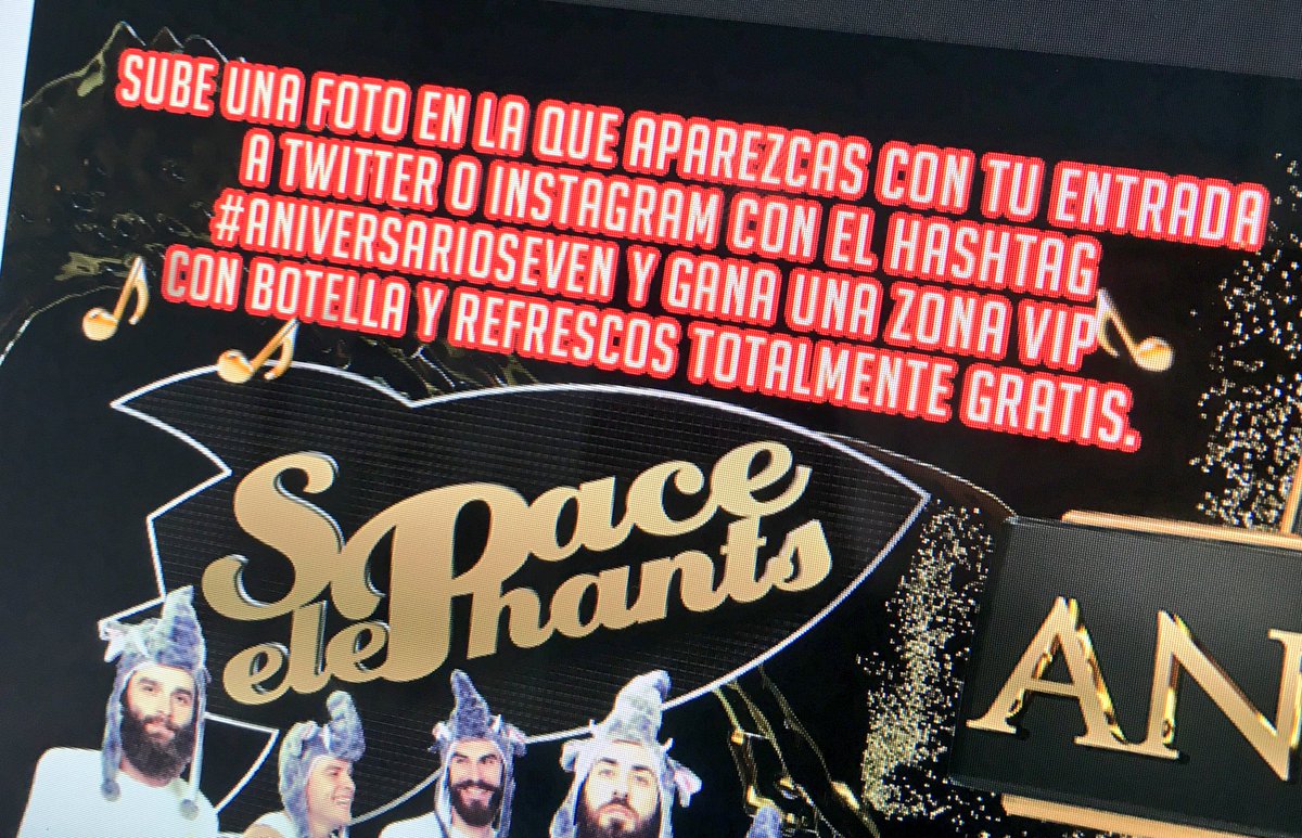 📢En tu entrada anticipada tienes un nuevo sorteo!!

#ANIVERSARIOSEVEN 

PARTICIPA ⚠️