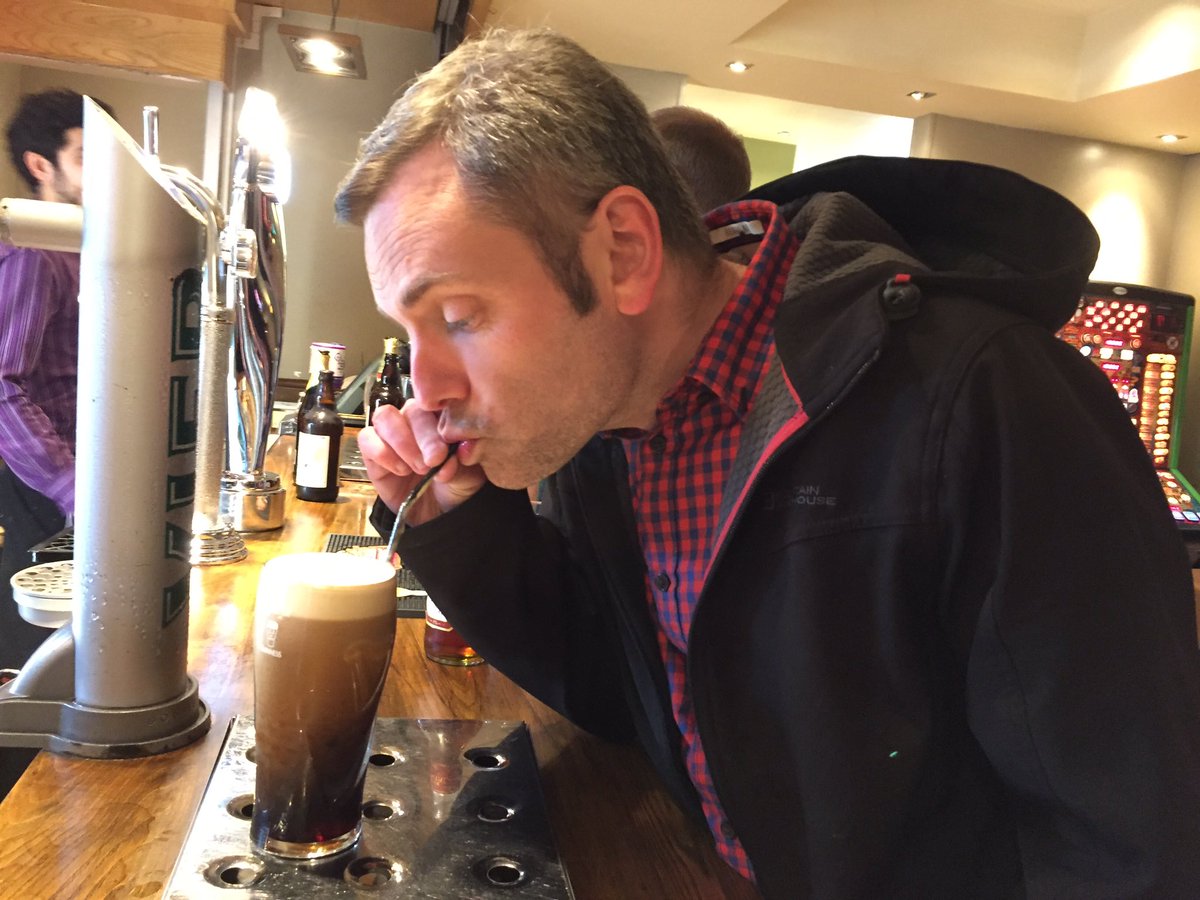petegamble's tweet photo. The only way to drink Guinness! #scrumdaylondon https://t.co/kTJEieYEN8