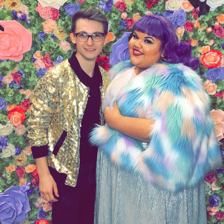 blakeMpatterson's tweet image. @RuPaulsDragCon was cute with my boo @byashley_nell 🌺 #DragCon #DesignerBlake #DesignerAshley