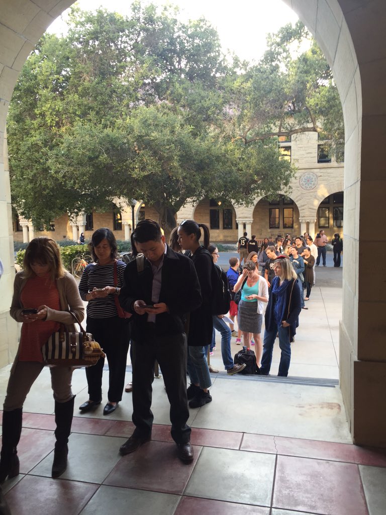 sheplusplus's tweet photo. Line's out the door for tonight's #CODEdoc screening! https://t.co/5OfOtHVGdC