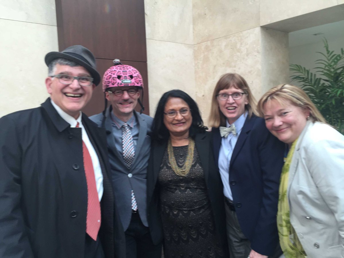Deans have fun too! Congratulations Dean Usha George on 10 awesome years @RyersonFCS making <a href="/RyersonU/">Ryerson University</a> better!