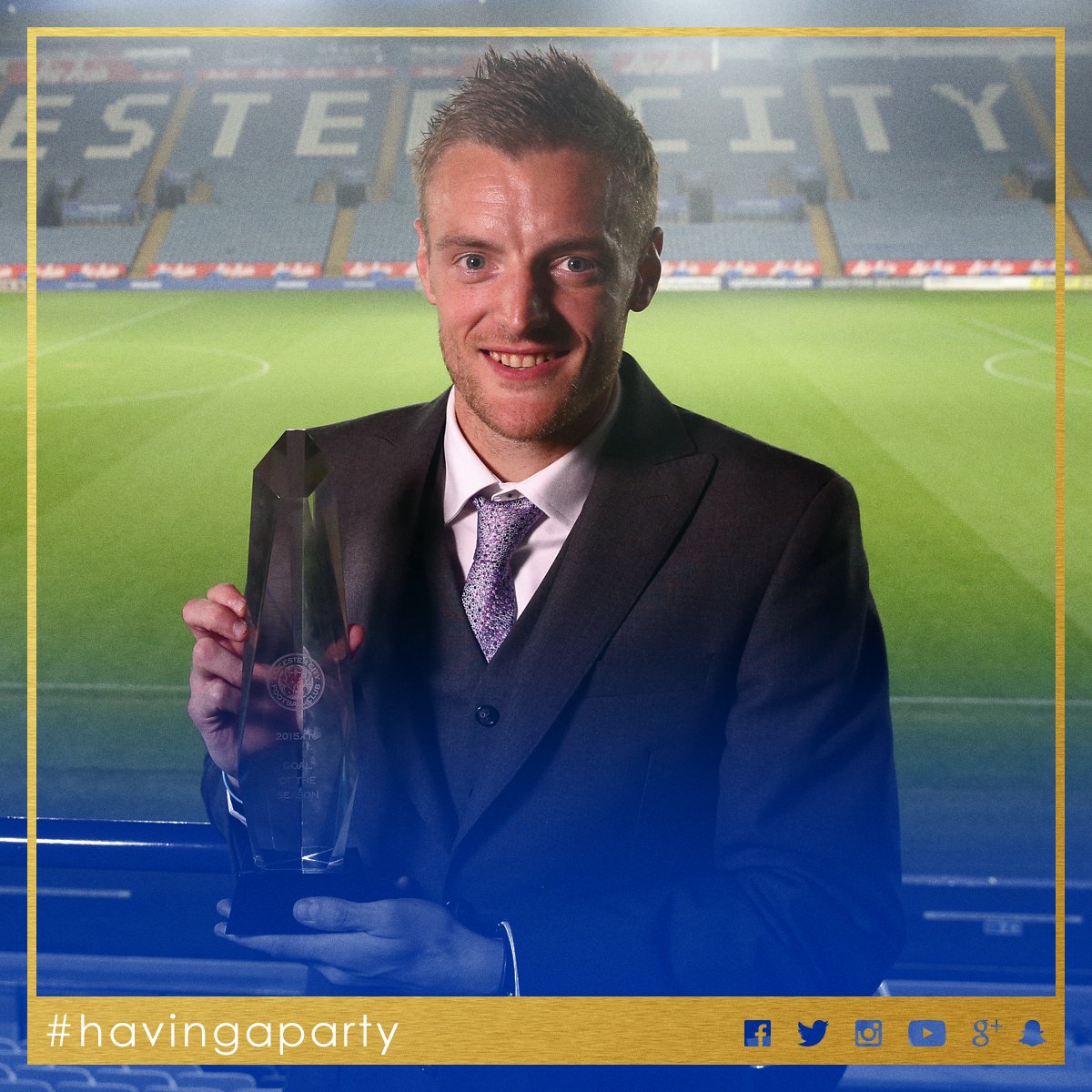 LCFC's tweet photo. AWARDS: Some of our #lcfc award winners from this evening. Well done, lads. #havingaparty https://t.co/wHUvcj5kg9