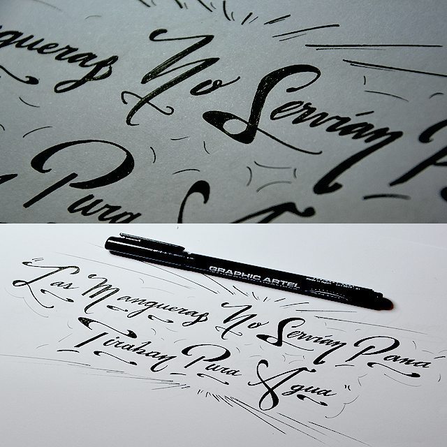 Druthersco's tweet image. By ricardomarro Las mangueras no servian pa na tío #lettering #letters #letteringtime #thedailytype #thefinelab #ty…