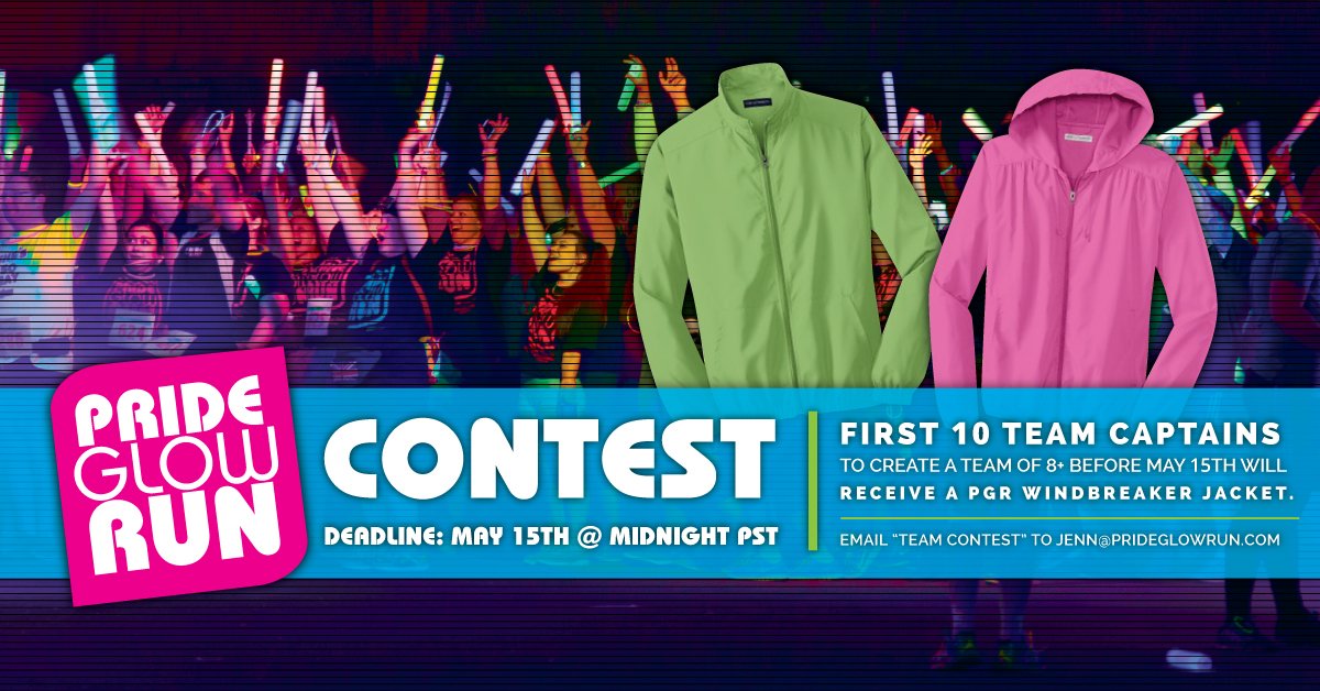Only 5 more days 2 get the FREE #PGR Windbreaker Jacket! First 10 team captains 2 register a team of 8+.  Email us.