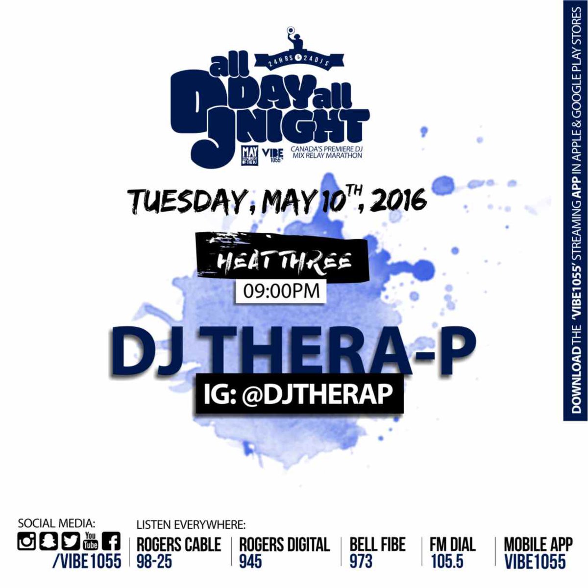 Next up in #Heat3 for #24DJs reppin #TeamBlue is <a href="/DJTheraP/">DJ Thera-P</a> get ready to vote for your fave remember hashtags