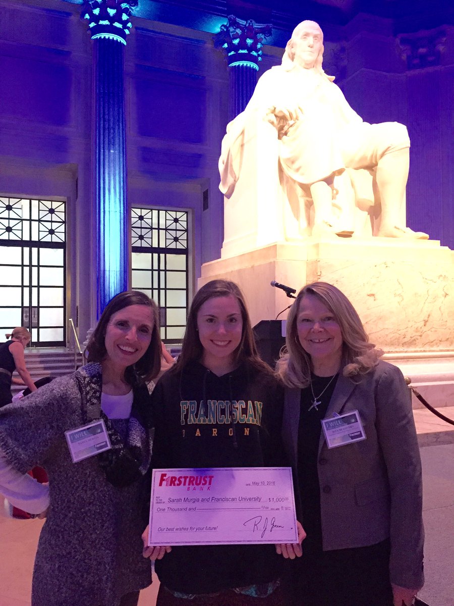 LCCrusaders's tweet photo. @LCCrusaders Sarah Murgia '16 @StJudeChalfont awarded #FirstrustBank Scholarship @FranciscanU @PhillyCathSch https://t.co/Z4HmVYVIPg