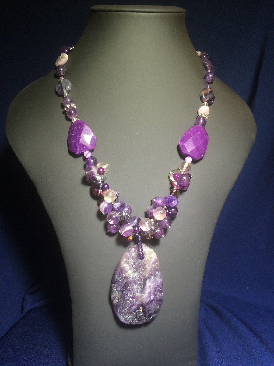 Bijuteka_Sv's tweet photo. Necklace Amethyst and Fluorit #handmade #jewelry #beadwork #etsymntt #etsaaa #Etsye https://t.co/8v2iKnp0tb https://t.co/Va0zgcIgDY