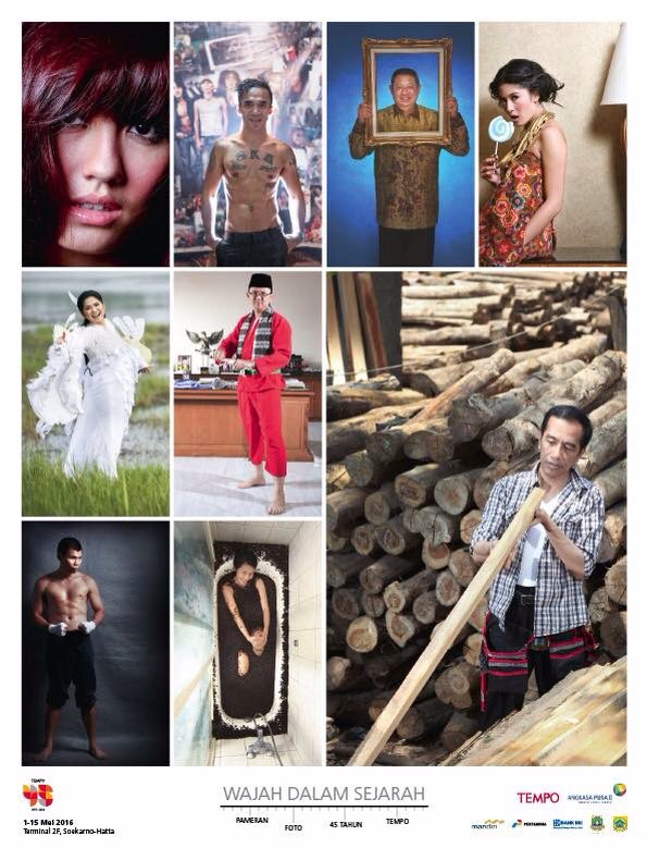 Ada pameran foto #Tempo45tahun di Terminal 2F Bandara Soekarno-Hatta, 1-15 Mei 2016. Hiburan sebelum terbang
