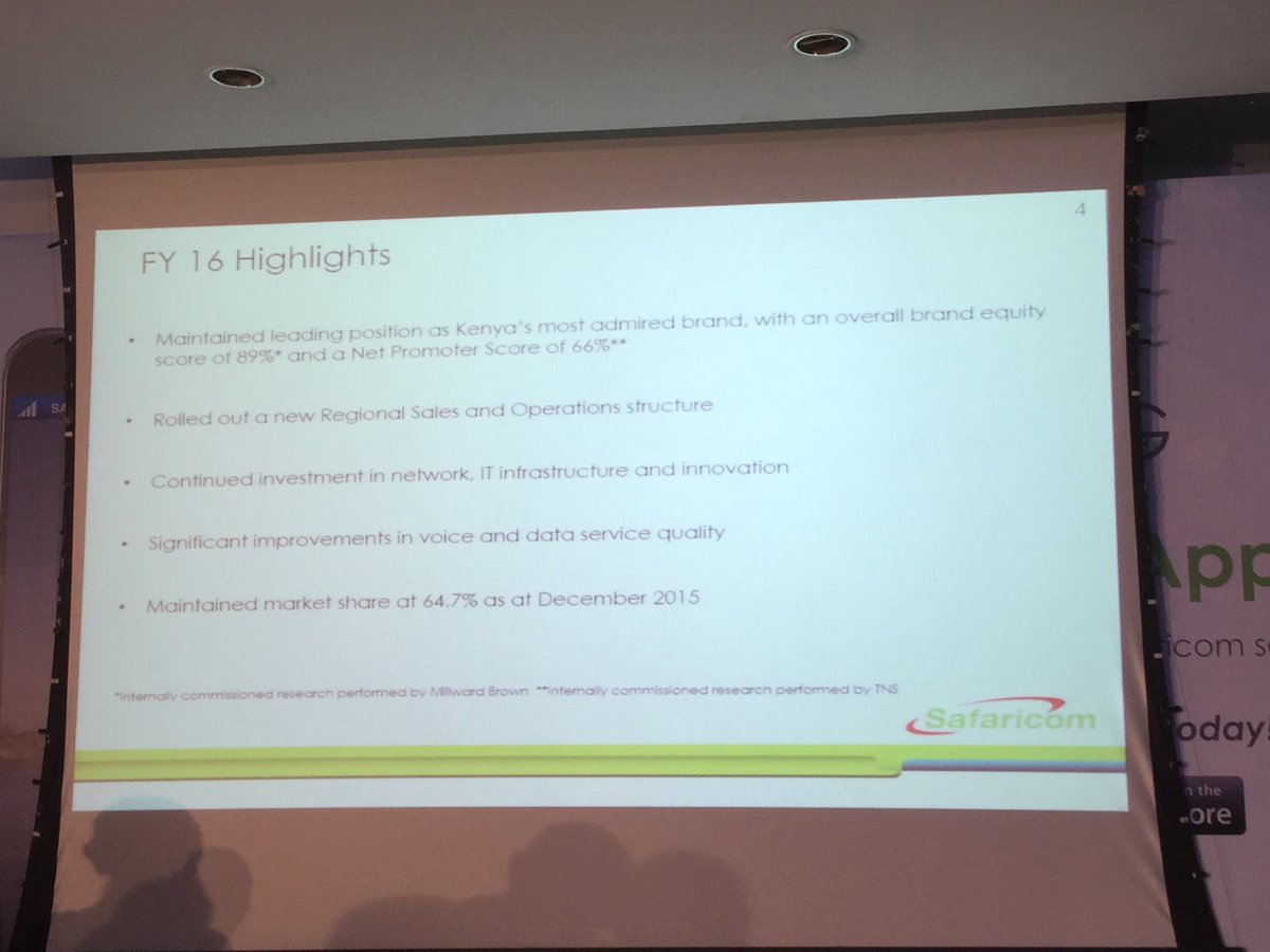 thibaudrerolle's tweet photo. #SafaricomFYResults @bobcollymore : we maintain our leadership and improved quality | #BestNetwork4U https://t.co/9gOZPFRfaO