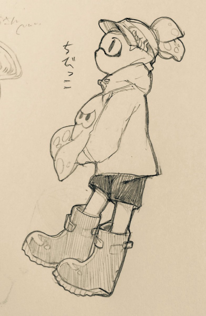 こんな感じでイカの描いてます〜🌸よければ仲良くしてください(*''*)
 #スプラトゥーン絵描きさんと繋がりたい 