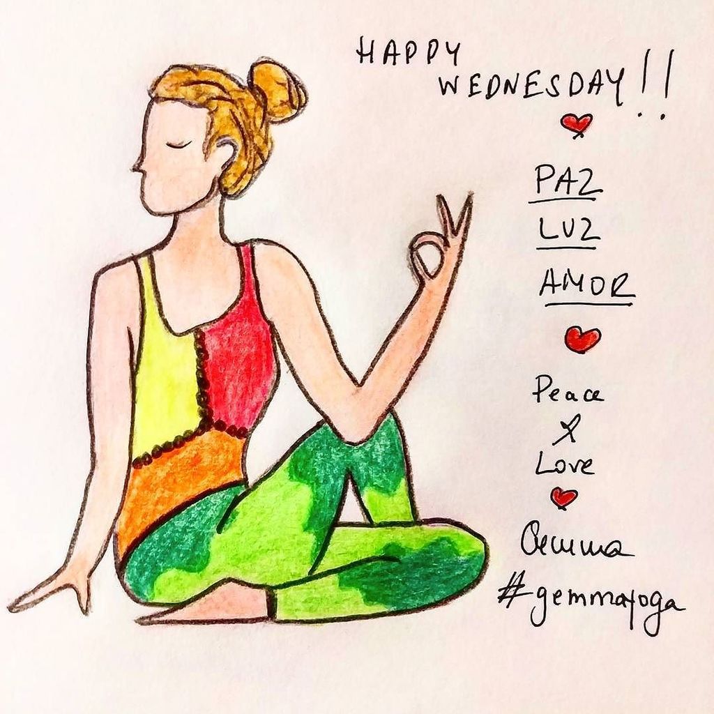 #paz y #amor 😄 #felizmiercoles #peace #light #Love 😜 #happywednesday 😊 #yoga #mividayogui2016 #yogashanti #yogaever…