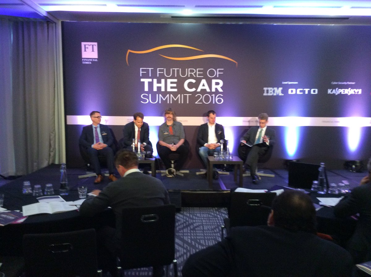#ftlive @ftcar @argodesigned  argo's Jared Ficklin discussing the future of connected car at the FT Summit in London