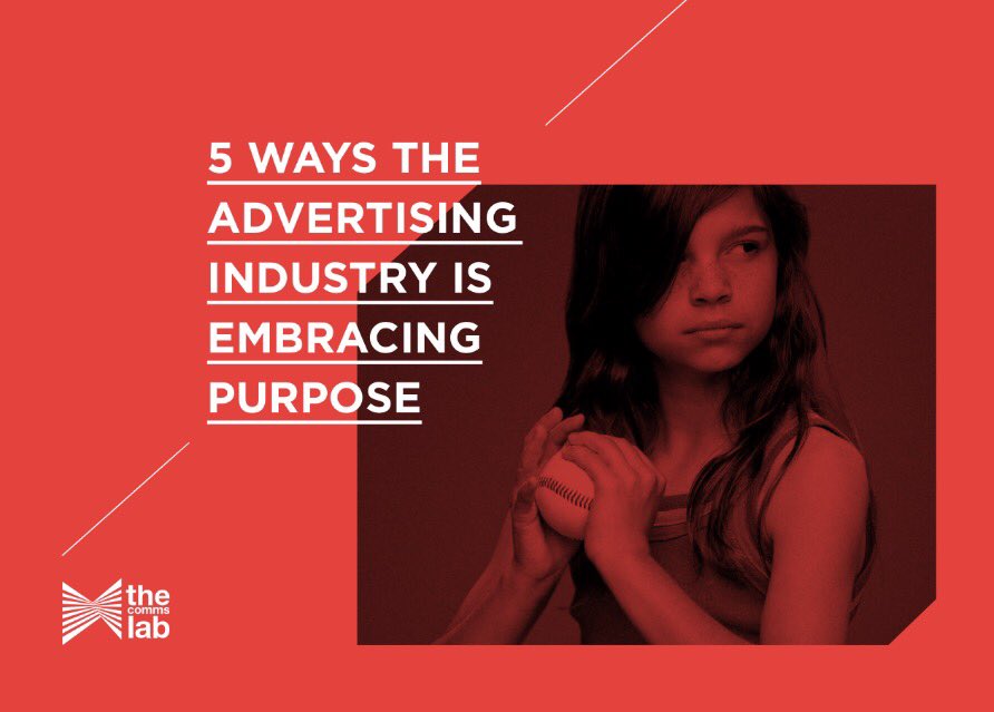 comms_lab's tweet photo. 5 ways the advertising industry is embracing purpose https://t.co/S7htVNOEoi #advertising #AdValues #purpose https://t.co/kiOfRrnSgD