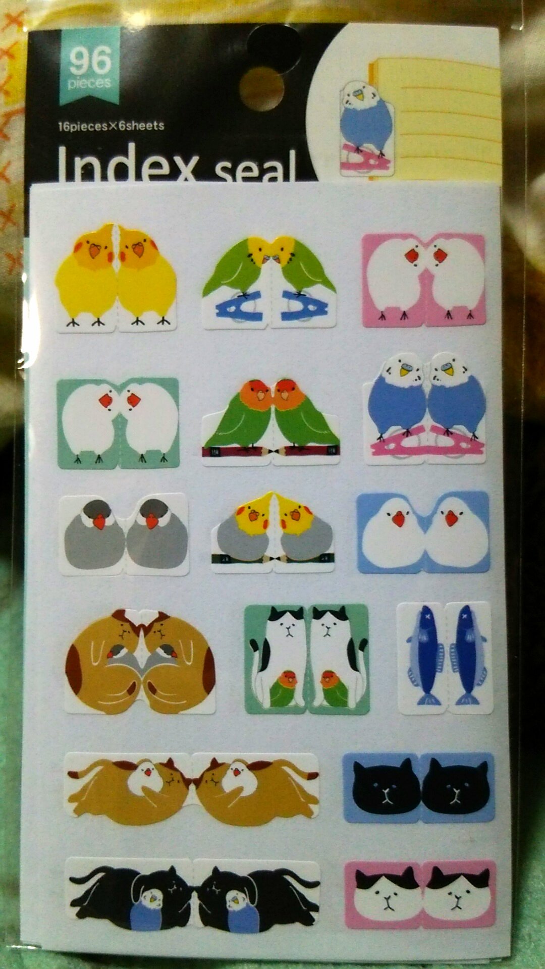 プク ガチャ運ください メチャ可愛いインデックスシール見つけた セリアはインコ 小鳥 雑貨扱ってくれるから嬉しいね T Co Jeenwxxzf2 Twitter