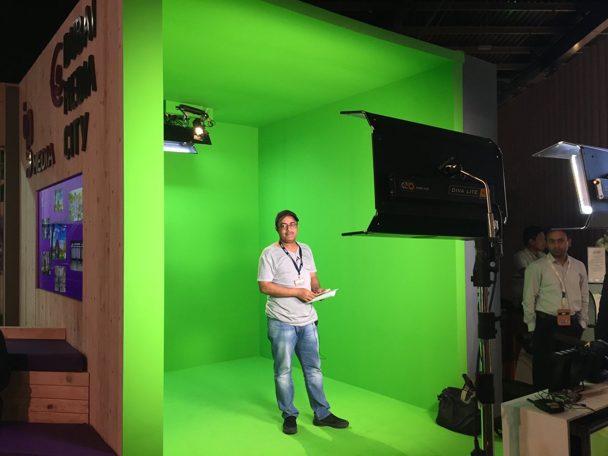 in5media's tweet photo. .@khalidalfarraj popular @YouTube-er  filmed at the @in5media #mini #studio at the #ArabMediaForum #MediaRedefined https://t.co/6CtKCMow84