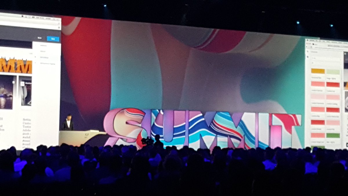 Here with @hawthornbiz at #adobesummit. Really interested to hear more about DCO