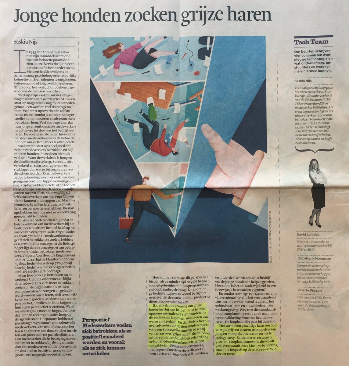 jhsaris's tweet image. Jonge honden zoeken grijze haren. Koppel oud &amp;amp; wijs aan jong &amp;amp; energiek. Wie doet er mee? 👍#startups @saskianijs #fd