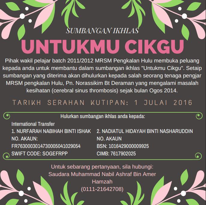aliffayub95's tweet photo. Jom sama-sama kita tolong cikgu kesayangan kita #mrsmph #highlanderz ๐ช https://t.co/phIF8h0qZ1
