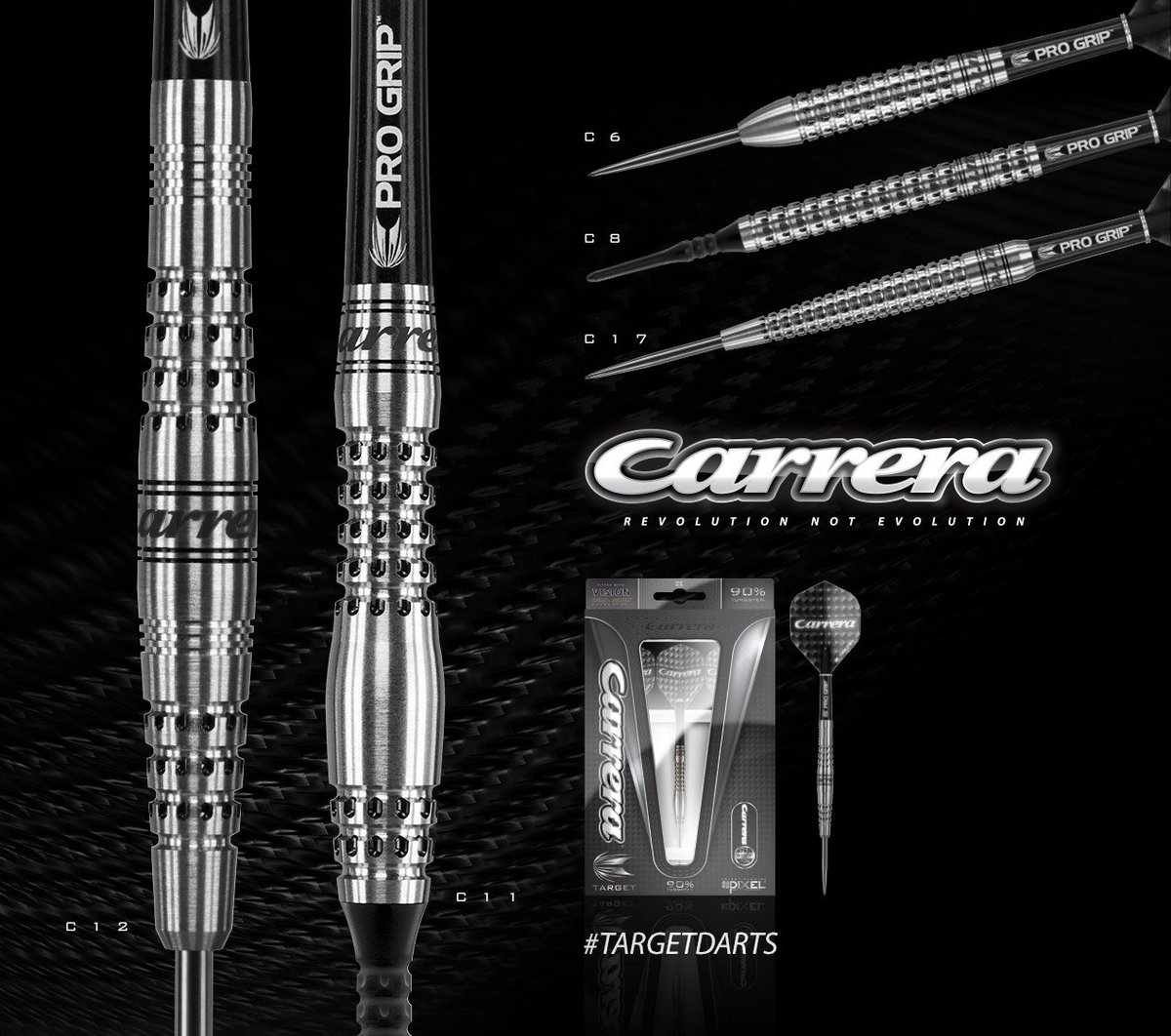 TargetDarts's tweet image. Simply follow &amp;amp; RT this tweet, to win any set of #Carrera darts of your choice.
Target: #Quality #Design #Innovation