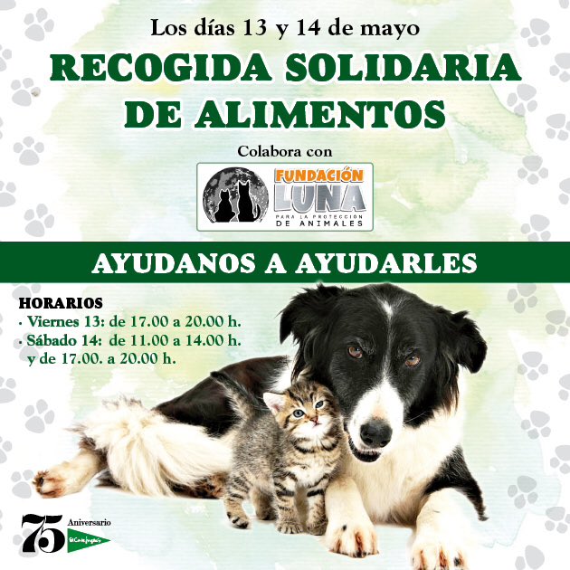Este viernes por la tarde y sábado todo el día, tendremos recogida de alimentos en el <a href="/elcorteingles/">El Corte Inglés</a> os esperamos