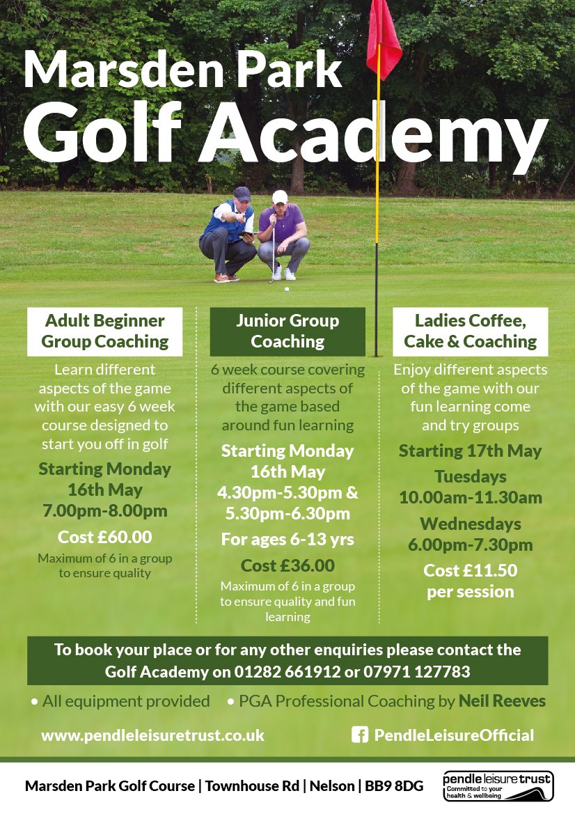 Spaces available on our group coaching starting next week. 
To book or for any queries please contact 01282 661912.