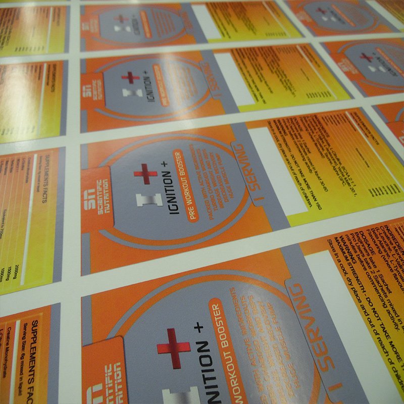 We make product stickers all the time #stickers #nutsaboutstickers #workout #booster