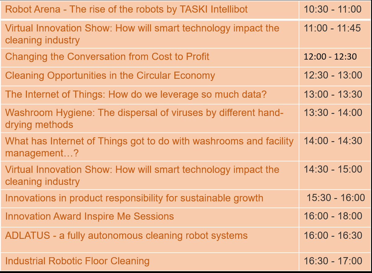 pancompdanmark's tweet photo. Here is the today #issainterclean educational programme in Innovation Lab 09.216! Chat with #Pancomp 09.206 after ;) https://t.co/YadEdp37Ld