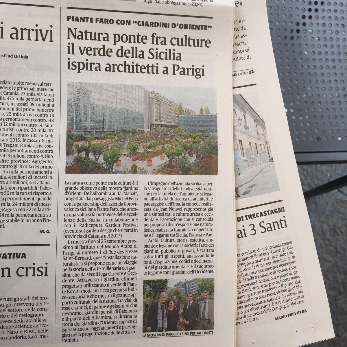 PianteFaro's tweet photo. #PianteFaro con #JardinsIMA: il verde della #Sicilia nella mostra all'@imarabe. L'articolo su @lasicilia https://t.co/sHkb244B8J