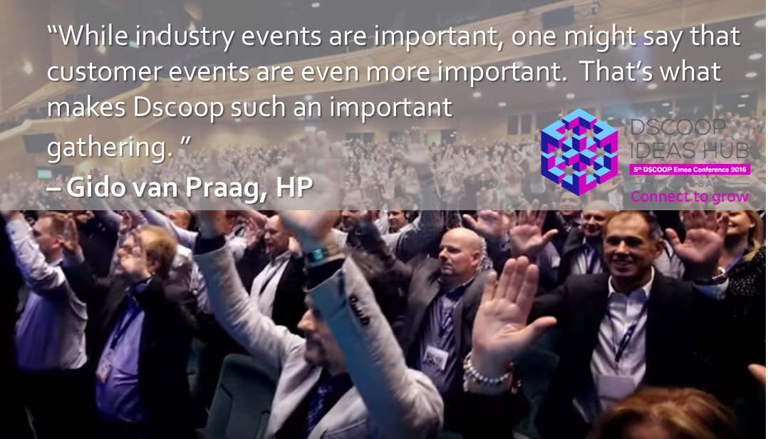 myDscoop's tweet photo. HP’s @GidovanPraag perfectly summing up what makes Dscoop events so great #DscoopEMEA5 #DscoopSA… https://t.co/WBuA3g5uKf