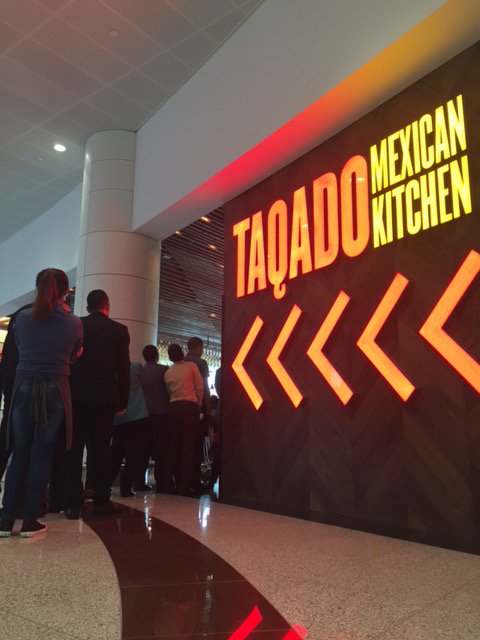 DXBpenguin's tweet photo. Whoa! The World's going loco for @Taqado burritos - it's a #taqadotakeover for real! @DubaiAirports #mustbeDXB https://t.co/kfPZppONJL