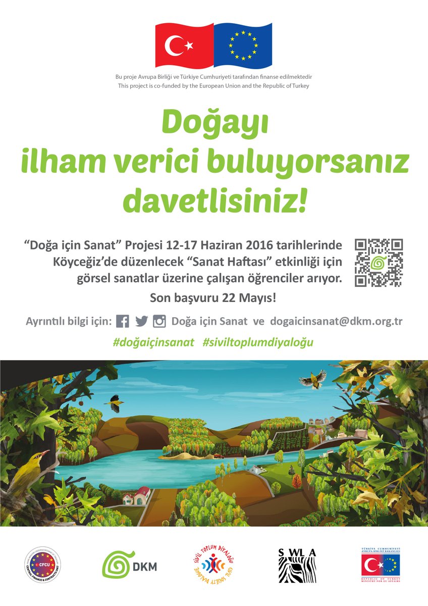 Aynı manzaraya bakarken birbirimizden farklı neler gördüğümüzü merak ediyoruz. 
#doğaiçinsanat #siviltoplumdiyalogu