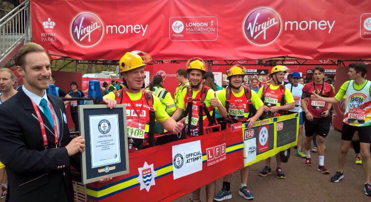 LdnFireEngine's tweet photo. @Great_Run fancy giving up four places in the Newham 10k run to 4 world record holders and their Fire Engine? 🚒 https://t.co/7Sz8Wec7mi