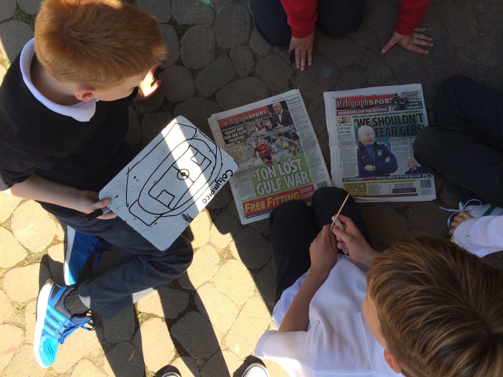 newarkp6a's tweet photo. Enjoying the sunshine while participating in some outdoor learning, planning and building our Olympic stadiums! https://t.co/Eu0iX2fNhH