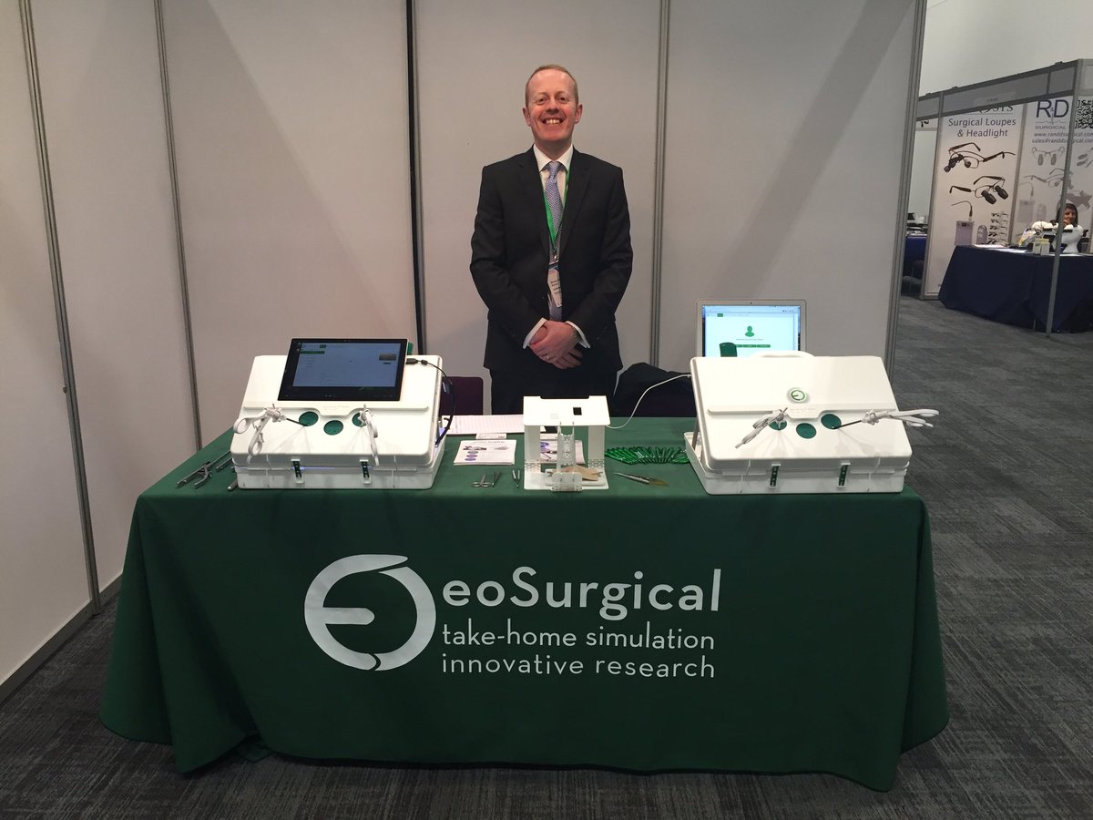 EoSurgical's tweet photo. @asgbi #surgical #trainees come to stand 40 to see the #eoSim #SurgTrac and #eoMicro. #asgbi2016 https://t.co/pB755FjrAf