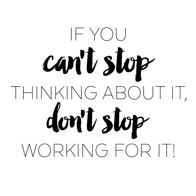Redrecruit's tweet image. If you can't stop thinking about it don't stop working for it! Only you can make your dreams happen #WednesdayWisdom