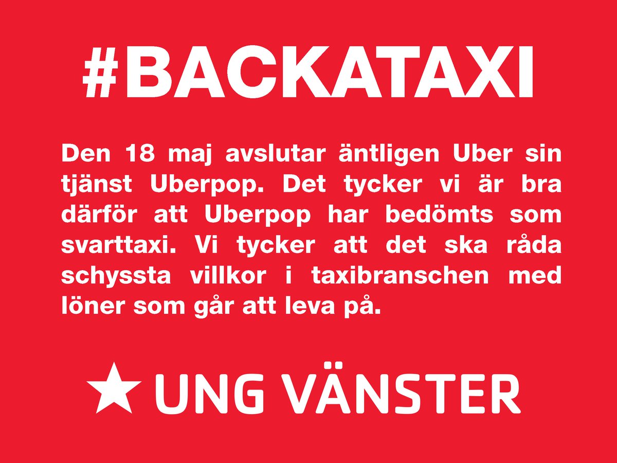 Ungliberalerna gråter men för oss går taxiförarnas villkor först, eller hur <a href="/TransportFacket/">Transport</a> ? #backataxi