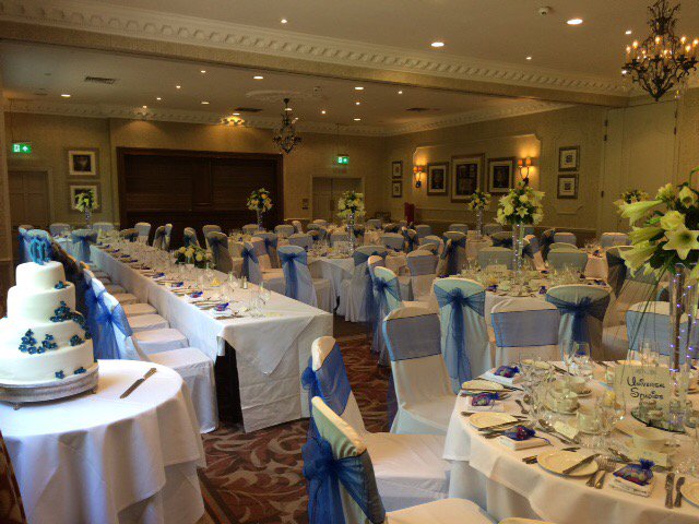 ChairCoversYork's tweet photo. @WoodHallHotel wedding using electric blue sashes #weddings #chaircovers #yorkshire #blue #sashes #woodhall https://t.co/ZX8vvDISBZ