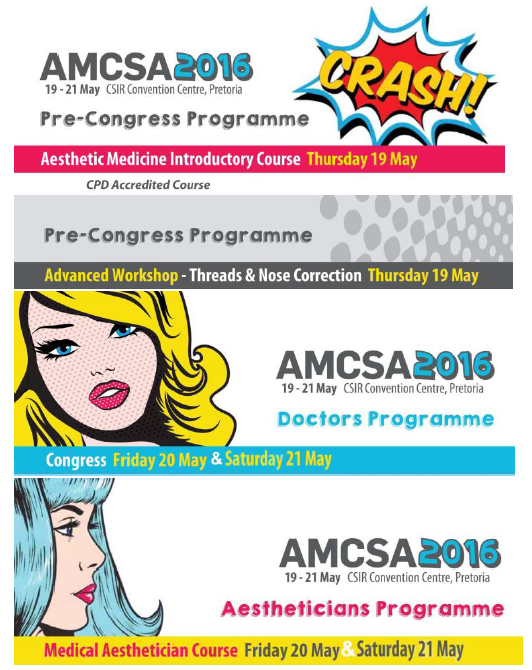 AMCSAevents's tweet photo. #AMCSA2016 - 1x week to go!! ? info@aesthmed.co.za / https://t.co/Kgx9EnSKDx https://t.co/1OgBJw9KXb