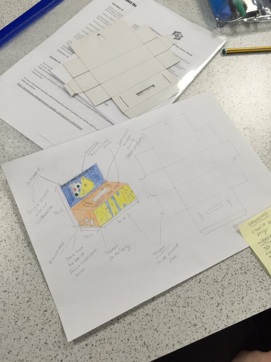 DandTproducts's tweet image. Great revision lesson with Yr 11 Product Designers, practising how to answer section A of the exam #CollectionBoxes