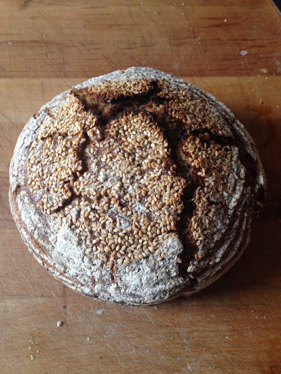 foundbread's tweet image. Testing: seedy whole wheat rye #bread #baker #sourdough #levain #london