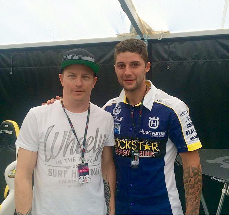 Picture with the big boss from last week end in Teutschenthal 💪
#KimiRaikkonen #IceMan <a href="/IceOneRacing/">IceOneRacing</a>