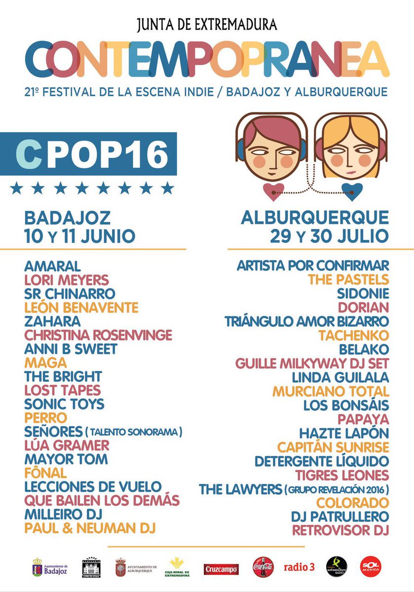 docsitycomes's tweet photo. Los del @contempopranea son así de majos y nos han dado 5 abonos para el festi de Albuquerque. RT para llevártelo!🎶🍻 https://t.co/NKeuPOZqPk