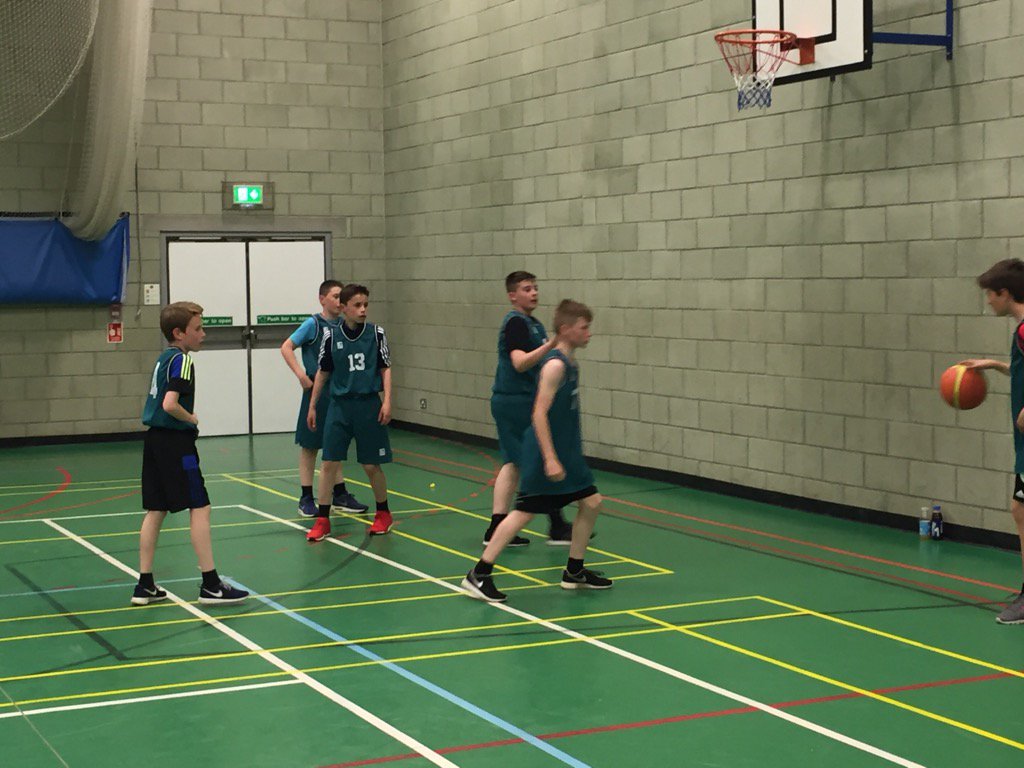 S1 boys warm up for tournament atBeath