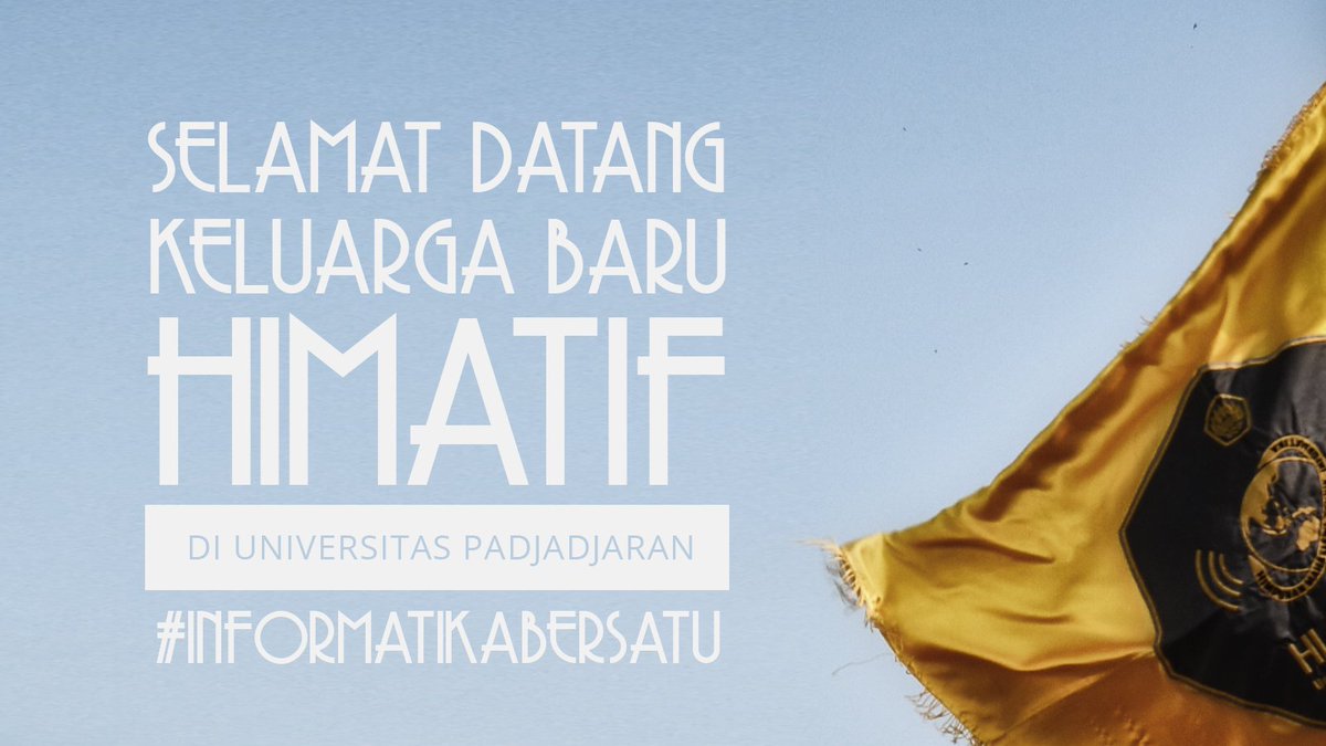 Kami mengucapkan selamat dan sukses untuk mahasiswa baru Teknik Informatika Unpad 2016.

#informatikabersatu