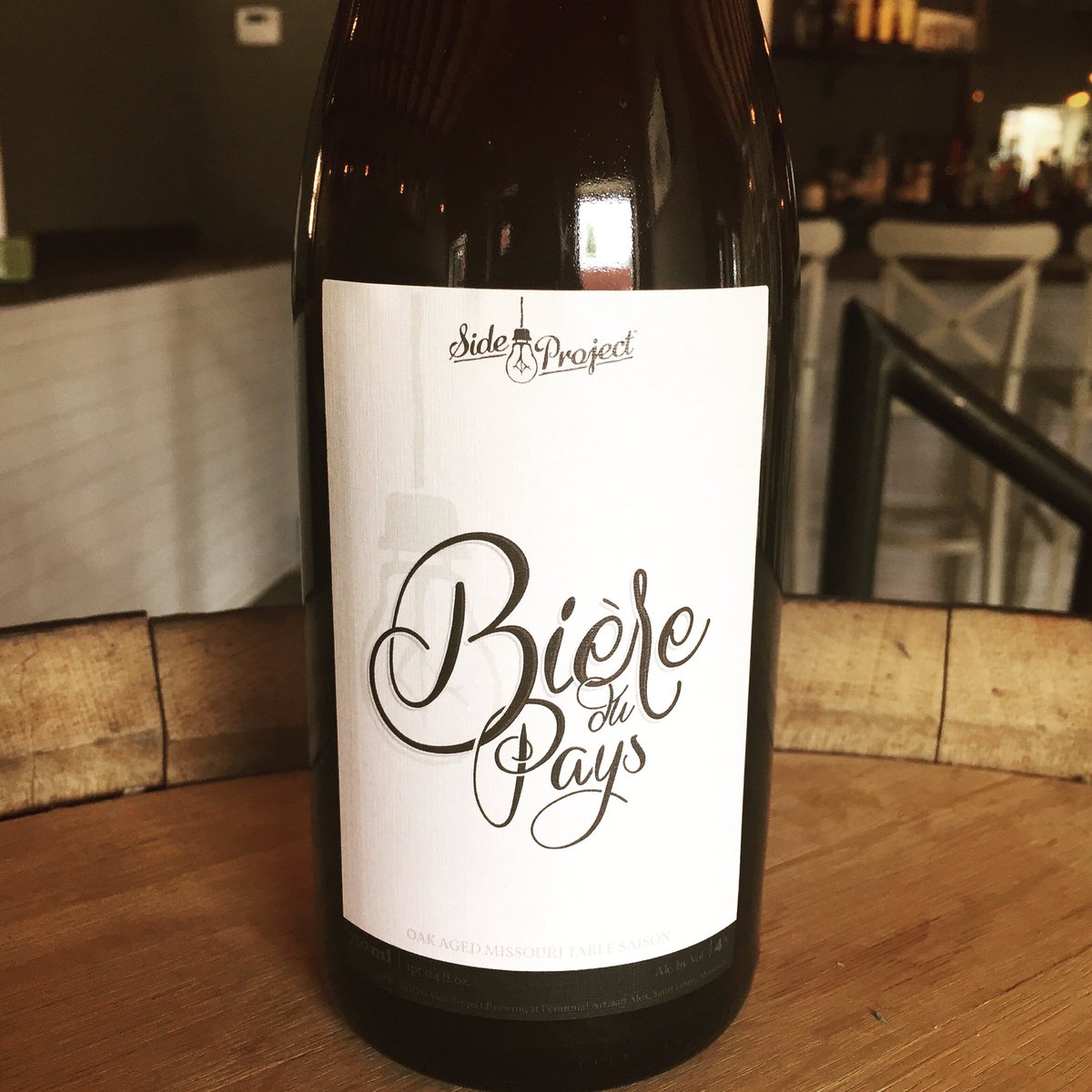SideProjectCell's tweet photo. .@sideprojectbrew Bière du Pays Blend #4 is available To Go at @sideprojectcell starting today! Limit 3 per person. https://t.co/pOSo45kMVP