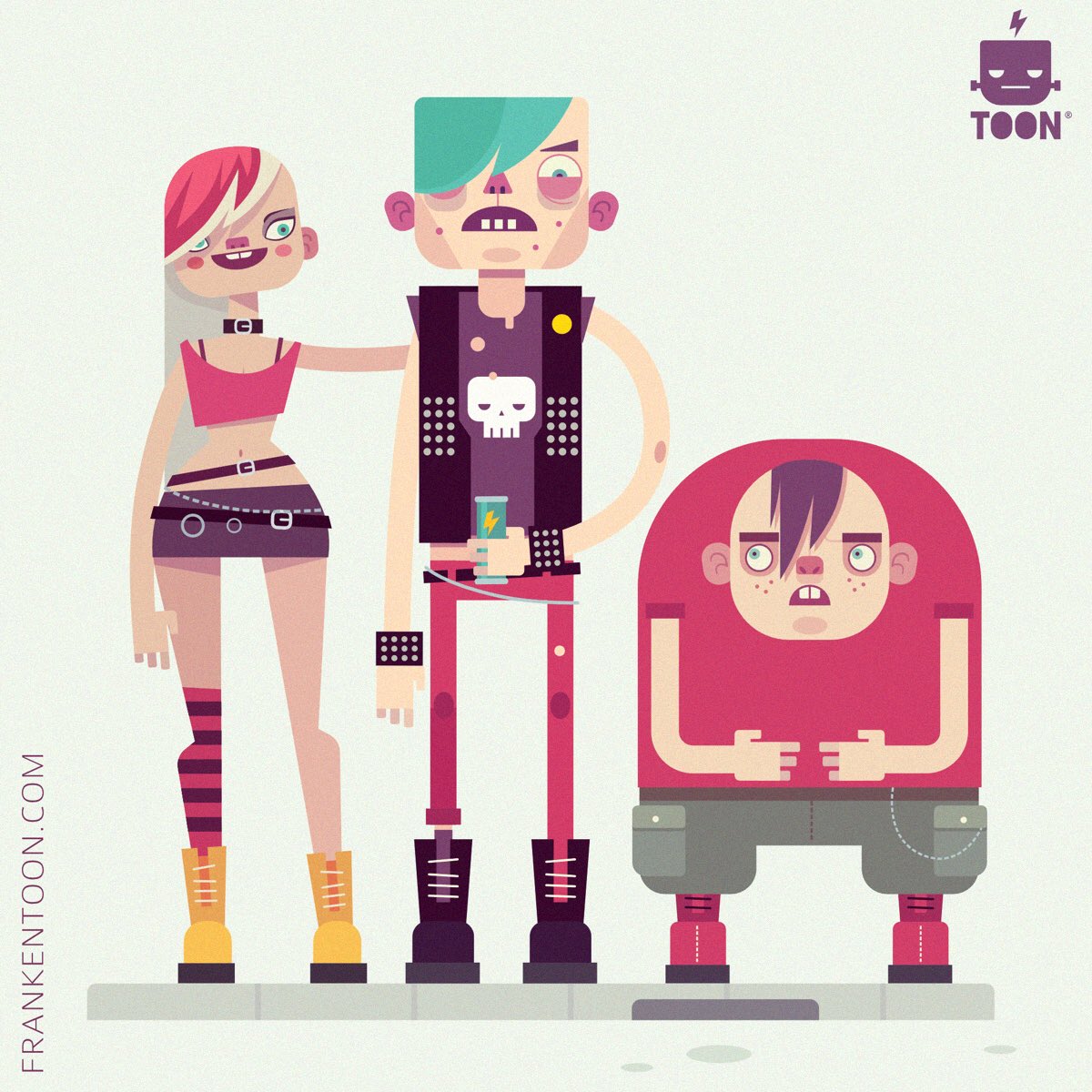 frankentoon's tweet image. We are The Freaks made with #affinitydesigner #macaffinity #illustration #characterdesign
