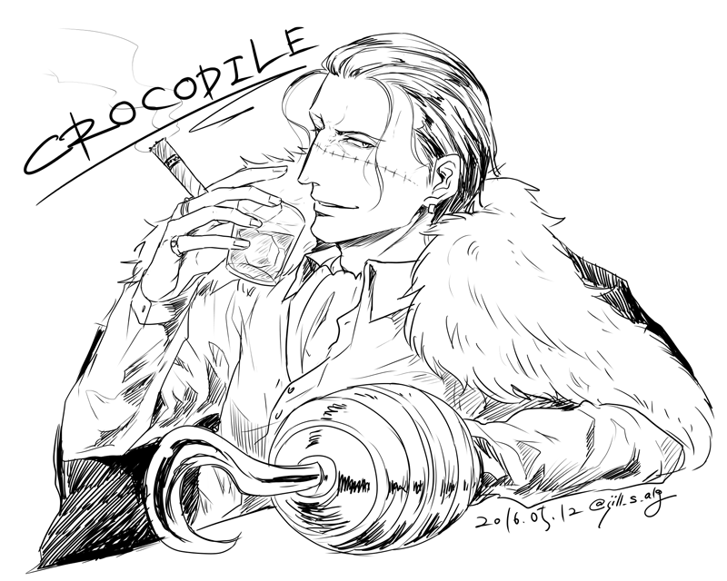 正直クロコダイルめっっっちゃ描きやすい 