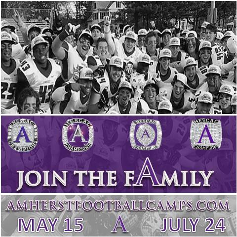 AmherstCollFB's tweet photo. JUST DAYS AWAY FROM OUR FIRST ONE-DAY CAMP ON SUNDAY MAY 15TH! REGISTER HERE. https://t.co/cnT2FIXWEP https://t.co/LSnGa4NYzt